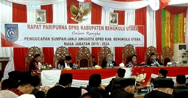 Pelantikan Dewan DPRD Bengkulu Utara