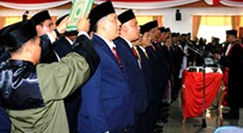 Pelantikan Dewan Baru DPRD Bengkulu Utara