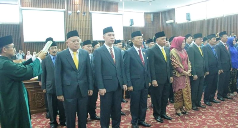 Pelantikan DPRD Provinsi Bengkulu priode 2019-2024