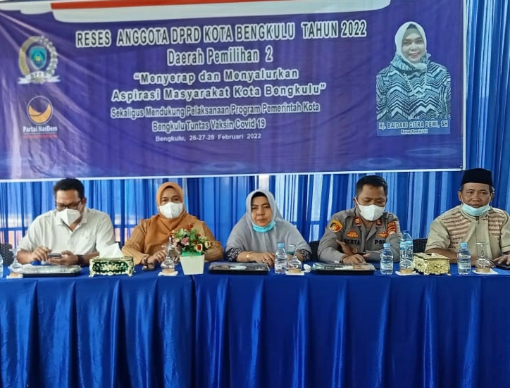 Reses Ketua Komisi III Hj. Baidari Citra Dewi, SH